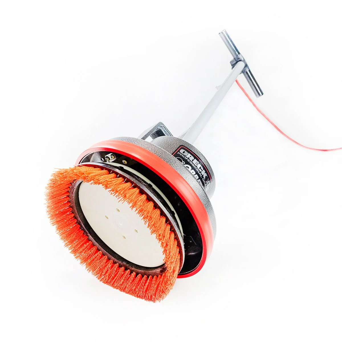 Oreck® Orbiter® 12" Orange Heavy Duty Floor Scrubbing Brush - Image 4