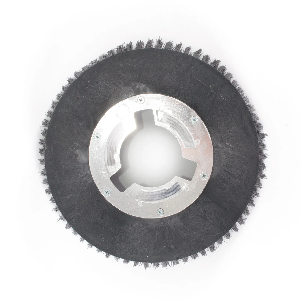 13" Floor Buffer Everyday Floor Scrubbing Brush w/ Nylon Bristles (11" Actual Diameter) - Image 2