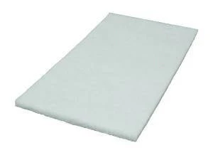 14" x 24" White Rectangular Polishing & Buffing Pads - Case of 5 - Image 2