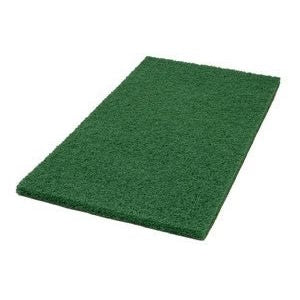 14" x 28" Green Heavy Duty Floor Scrubbing Pads - Case of 5 - Image 2
