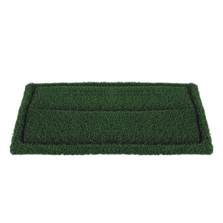 14" x 28" Green Extreme Grout Scrubbing Turf Pads - Case of 4