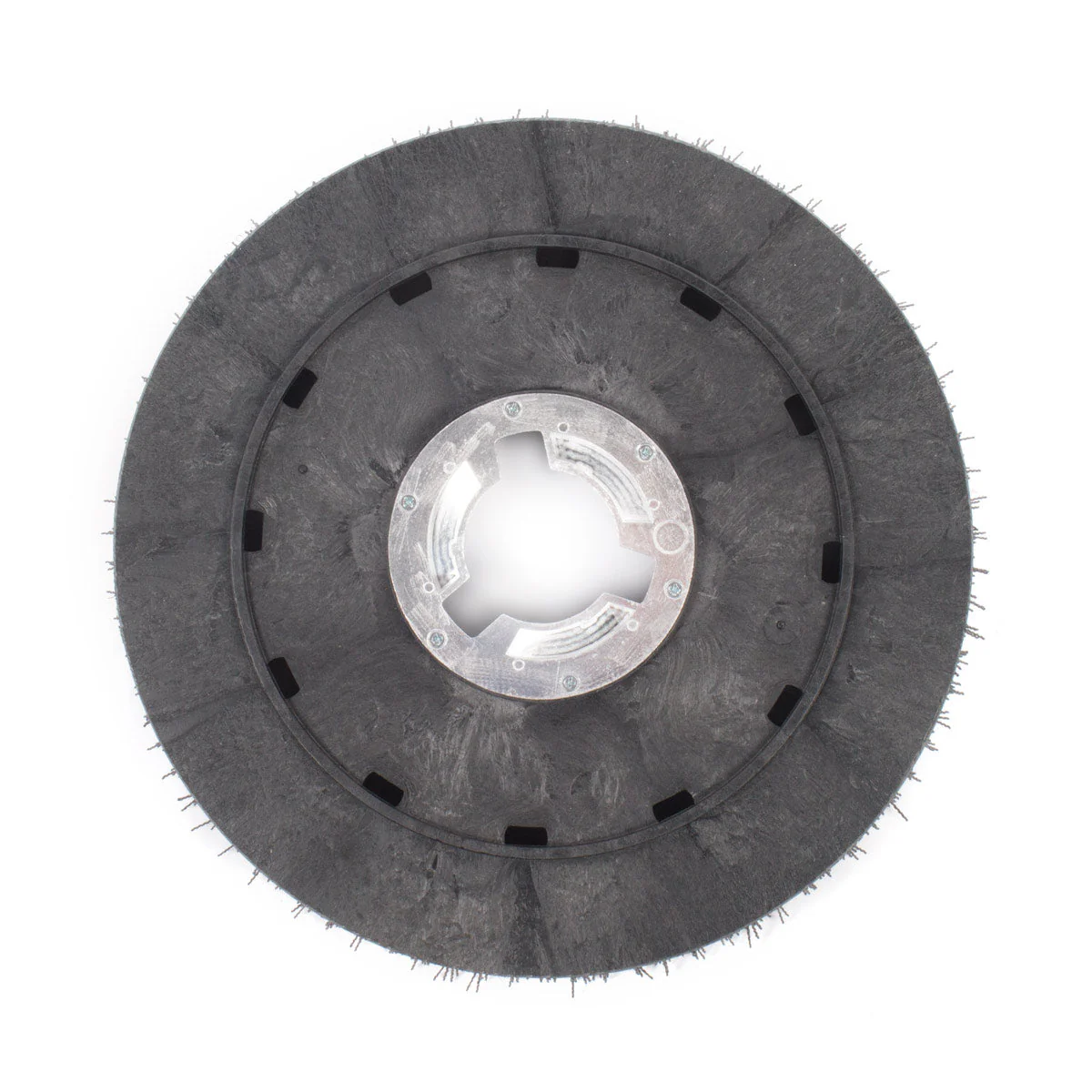 20" Floor Buffer Heavy Duty Floor Stripping Brush w/ 80 Grit Impregnated Black Nylon Bristles (18" Actual Diameter) - Image 2