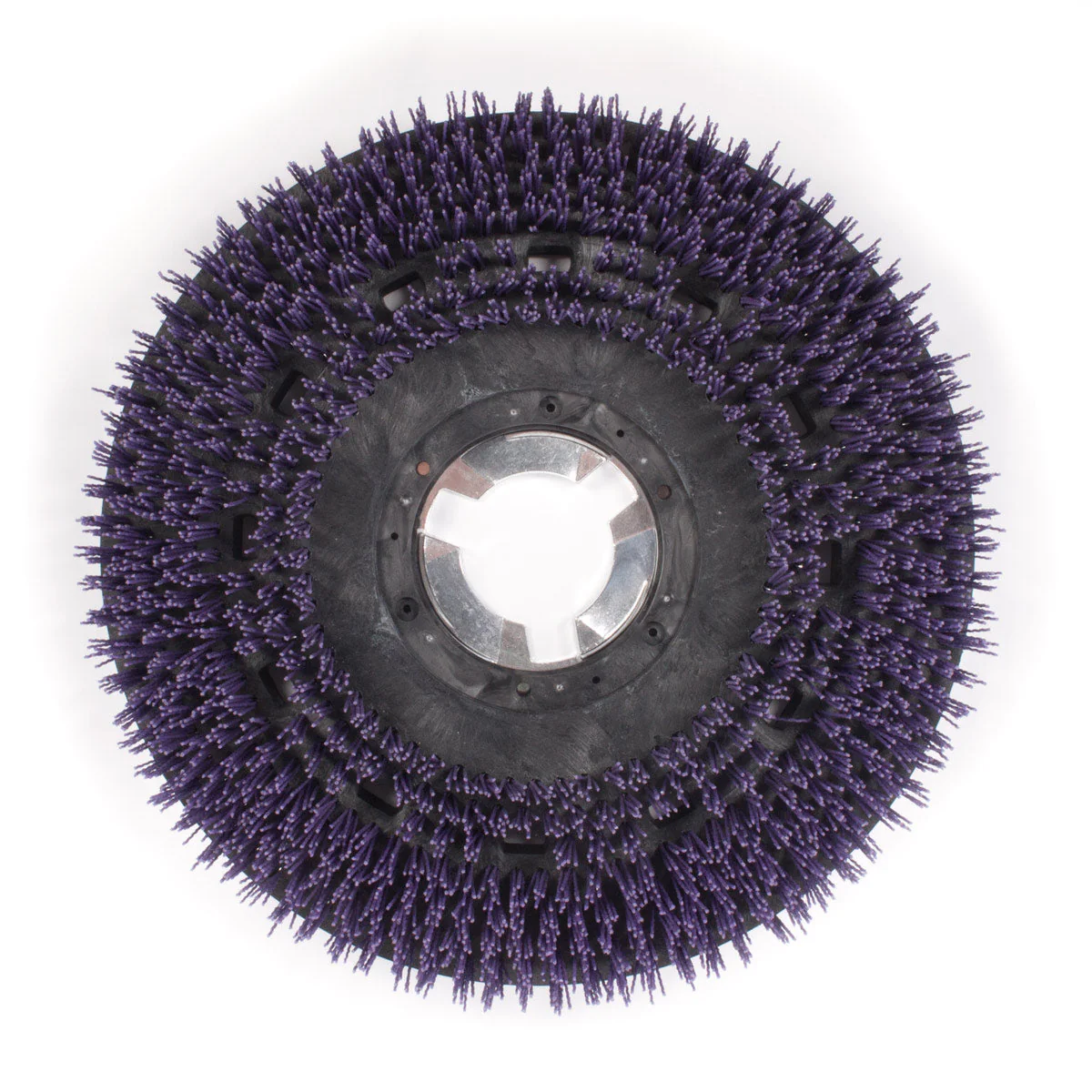 20" Floor Buffer Extra Heavy Duty Floor Stripping Brush w/ 46 Grit Impregnated Purple Nylon Bristles (18" Actual Diameter) - Image 3
