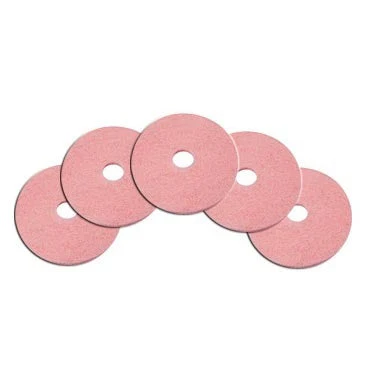 28" Pink Ultra Aggressive Propane Floor Burnisher Pads - Case of 5