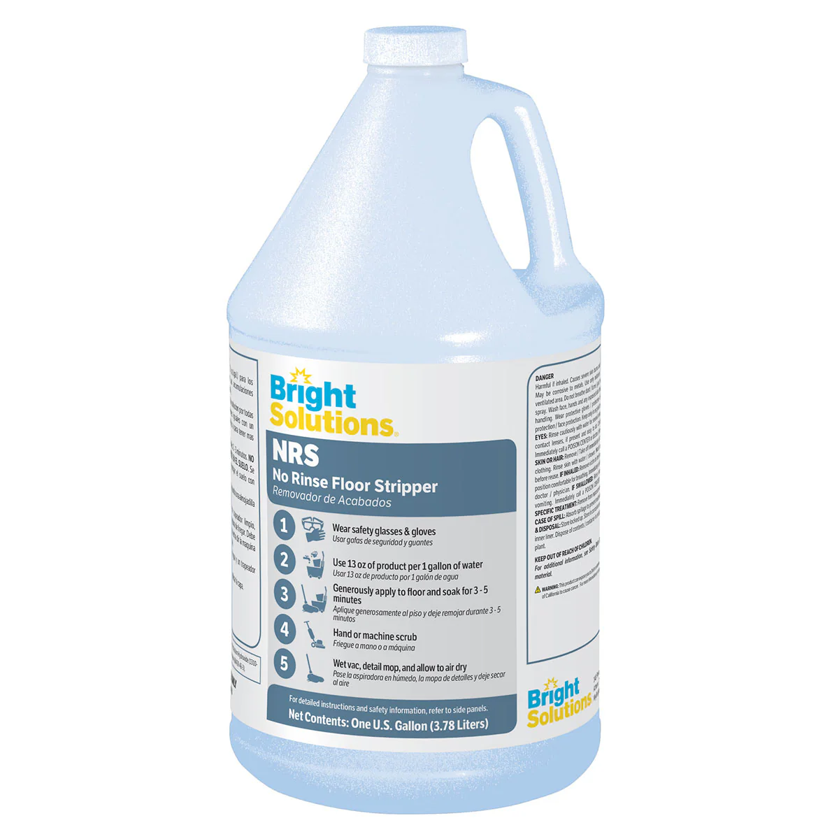 Bright Solutions® 'NRS' No Rinse Floor Stripper (1 Gallon Bottles) - Case of 4 - Image 2