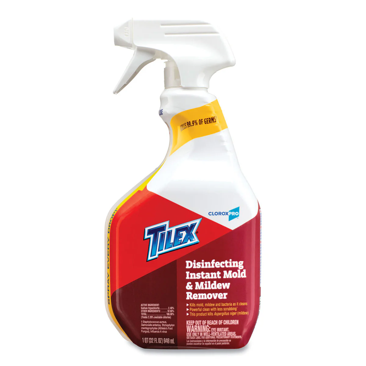 Clorox® Tilex® Disinfecting Instant Mold & Mildew Remover (32 oz Spray Bottles) - Case of 9 - Image 2