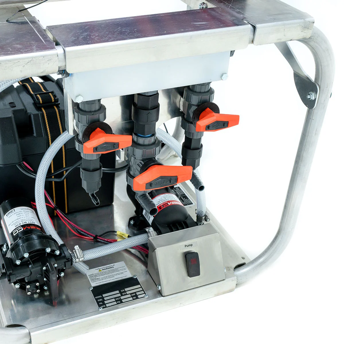 CleanFreak® 12 Volt Softwash System (100 PSI @ 7.0 GPM) w/ Remco Pump - Optional Cage, Proportioner, Hose Reel & Spray Wand w/ Nozzle - Image 8
