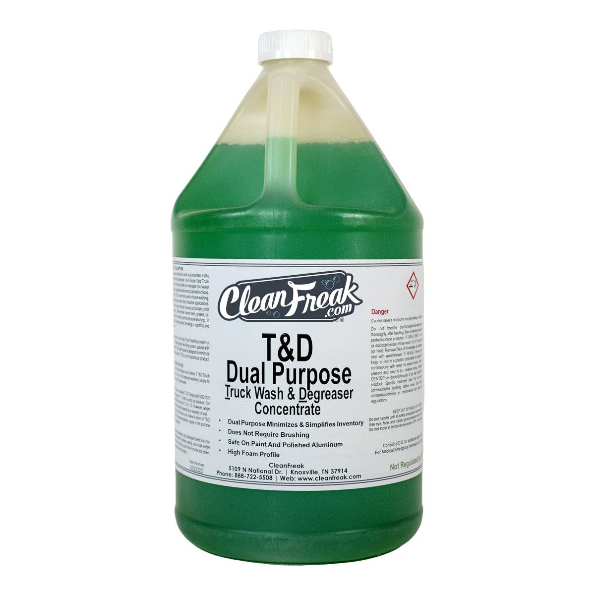 CleanFreak® ‘T&D’ Truck Wash Concentrated Butyl Degreaser (1 Gallon Bottles) - Case of 4 - Image 2