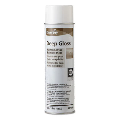 Diversey™ Deep Gloss® Stainless Steel Maintainer (16 oz Aerosol Cans) - Case of 12
