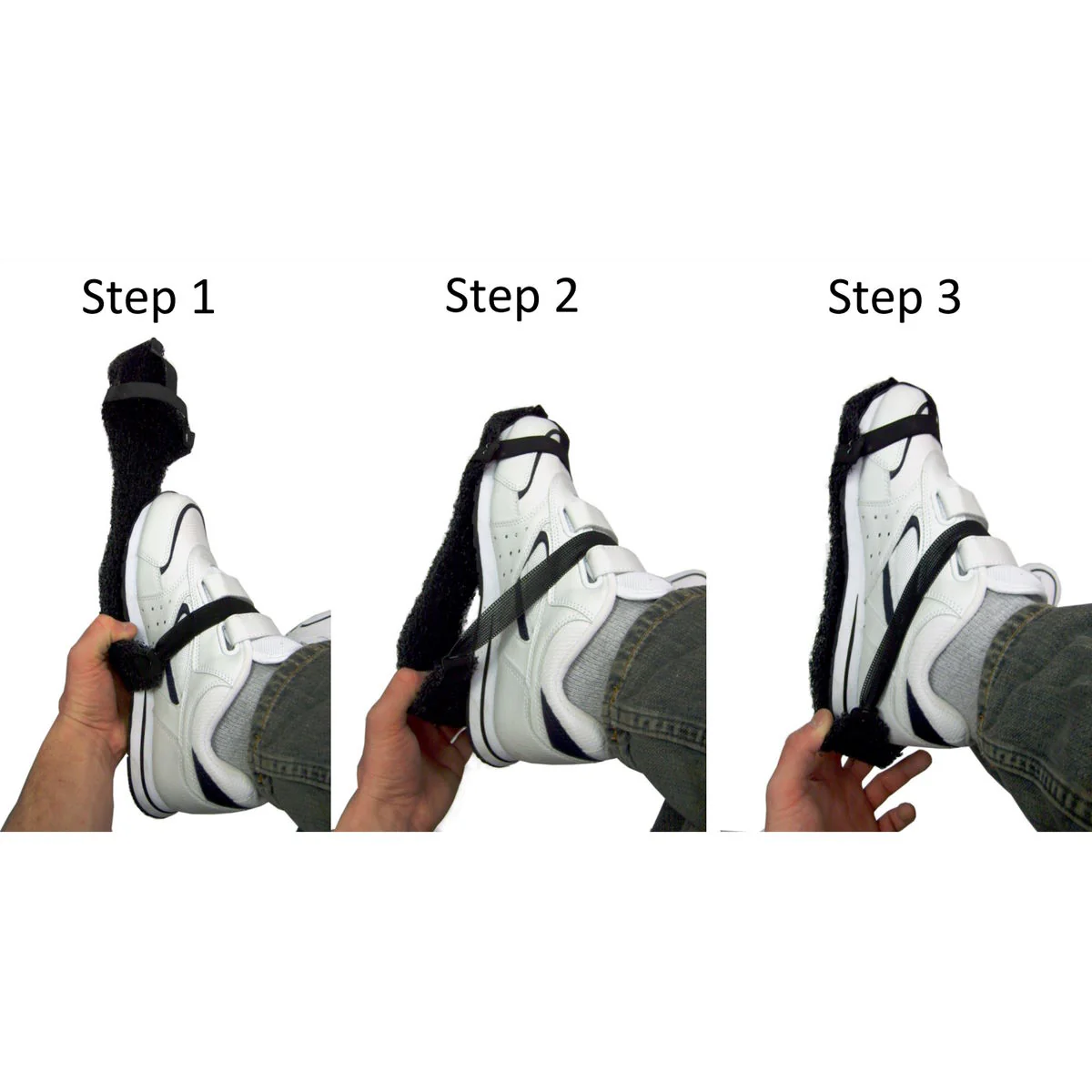 Paws Black Strap-On Floor Stripping Traction Soles for Shoes - Image 2