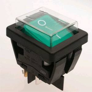 Green Rocker 2 Position On/Off Switch for Trusted Clean Carpet Extractors
