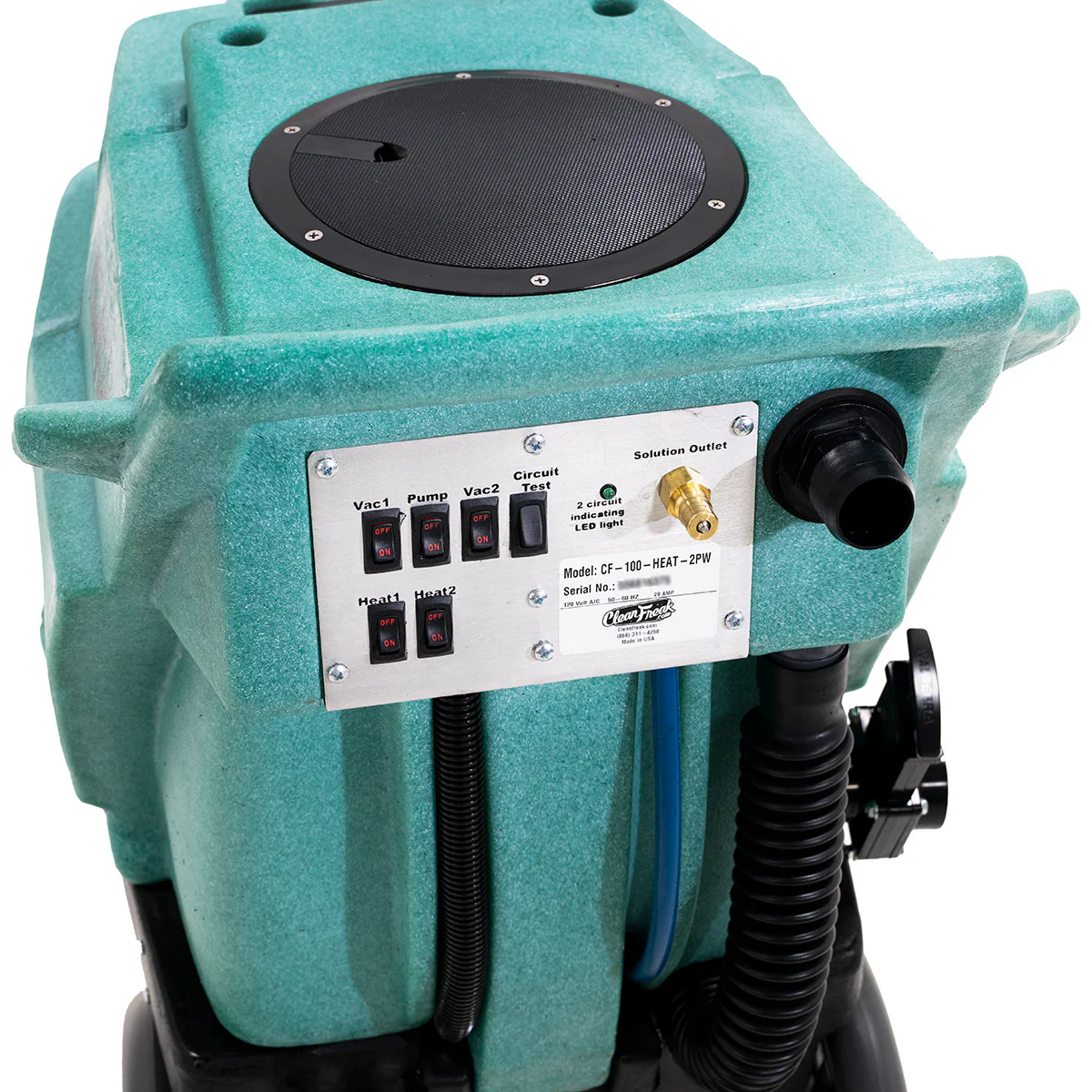 CleanFreak® 120 PSI Heated Carpet Extractor w/ 12" Wand & 25' Hose - Image 4