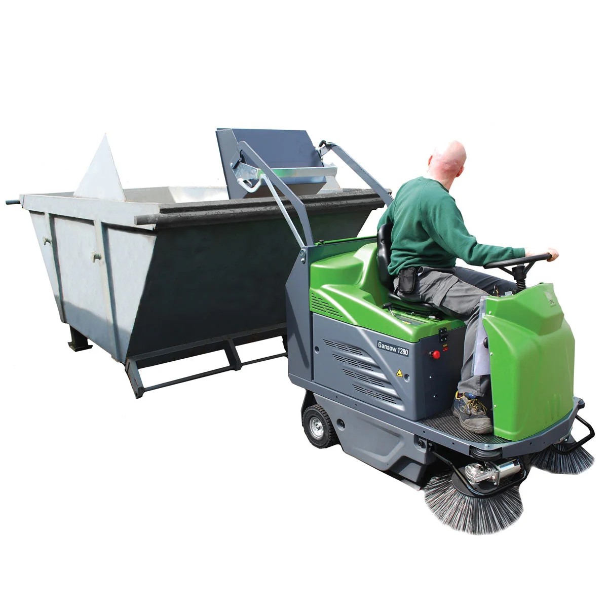 IPC Eagle 1280 Battery Powered Rider Vacuum Sweeper - 48" Sweeping Path - Image 2