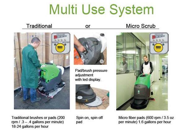 IPC Eagle CT70 ECS 28" Auto Floor Scrubber w/ Microfiber Bonnet Drivers - 19 Gallons - Image 4