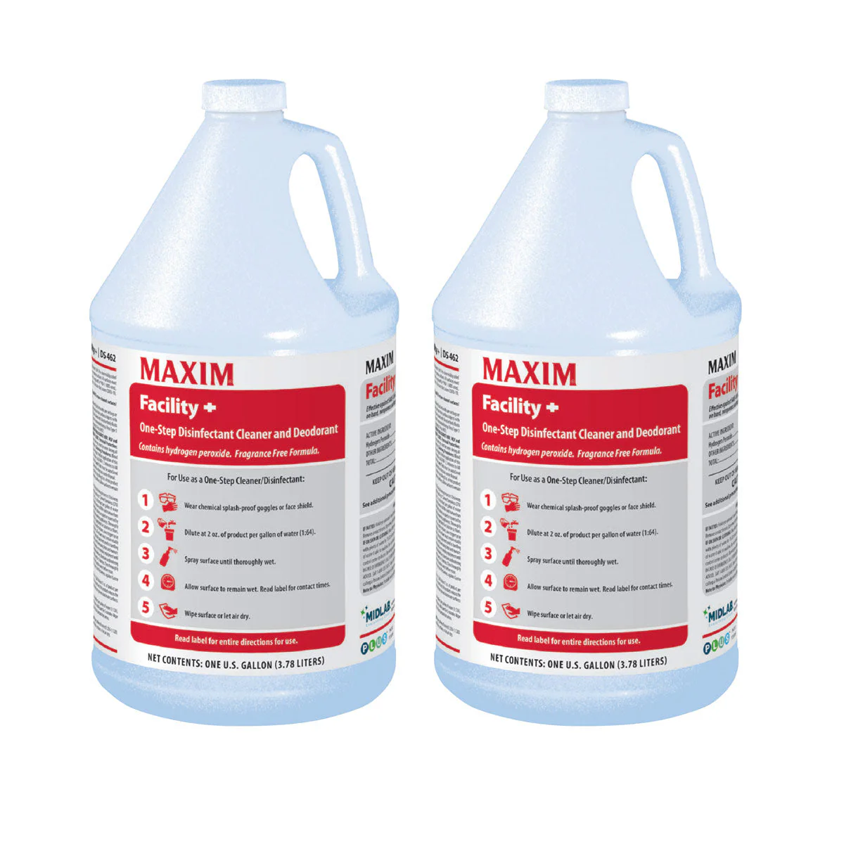 Maxim® Facility+™ One-Step Disinfectant Cleaner & Deodorant (32 oz, 64 oz & 1 Gallon Options) - Image 4