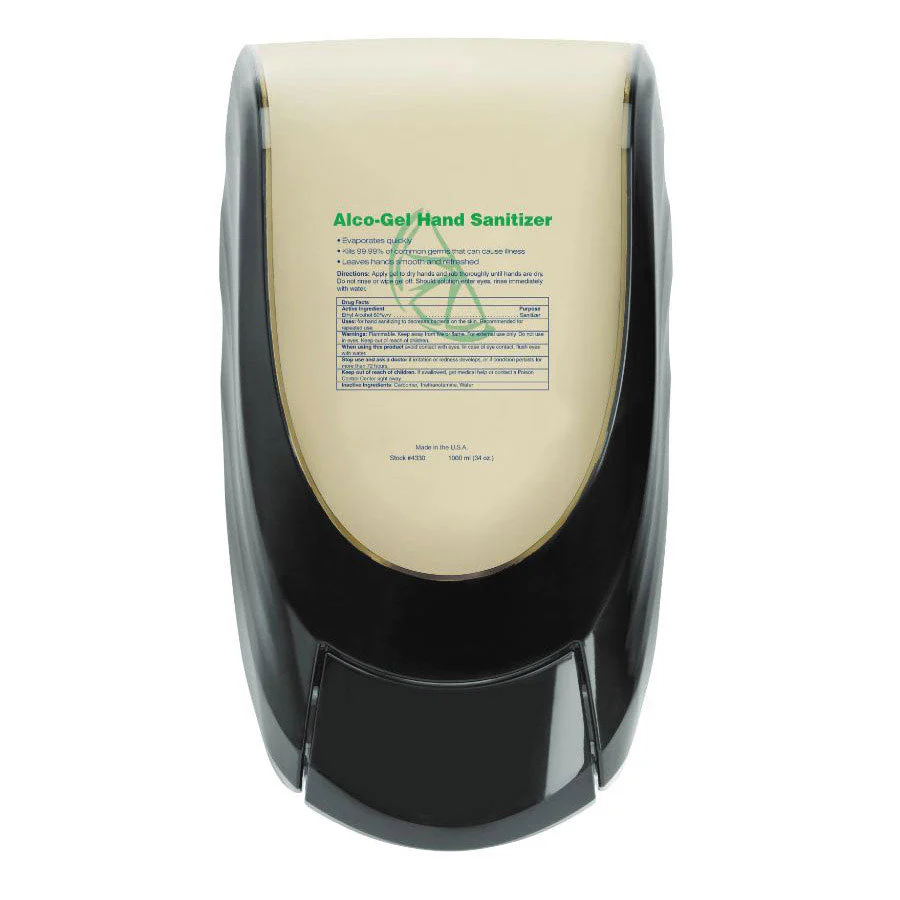 Nyco® Black Manual Hand Sanitizer & Soap Dispenser (1 Liter) - Image 2