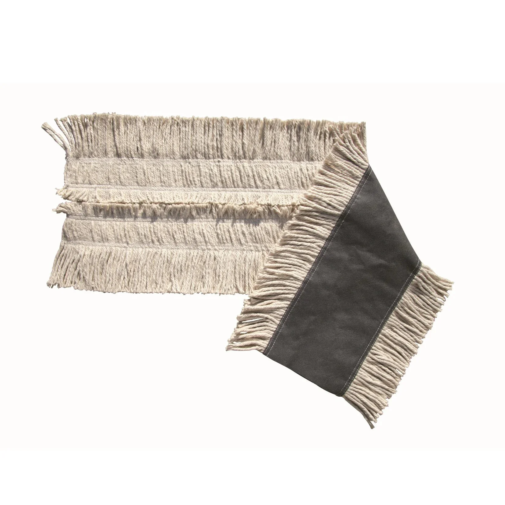 36" Pretreated Natural Cotton Disposable Cut End Dust Mops - Case of 12