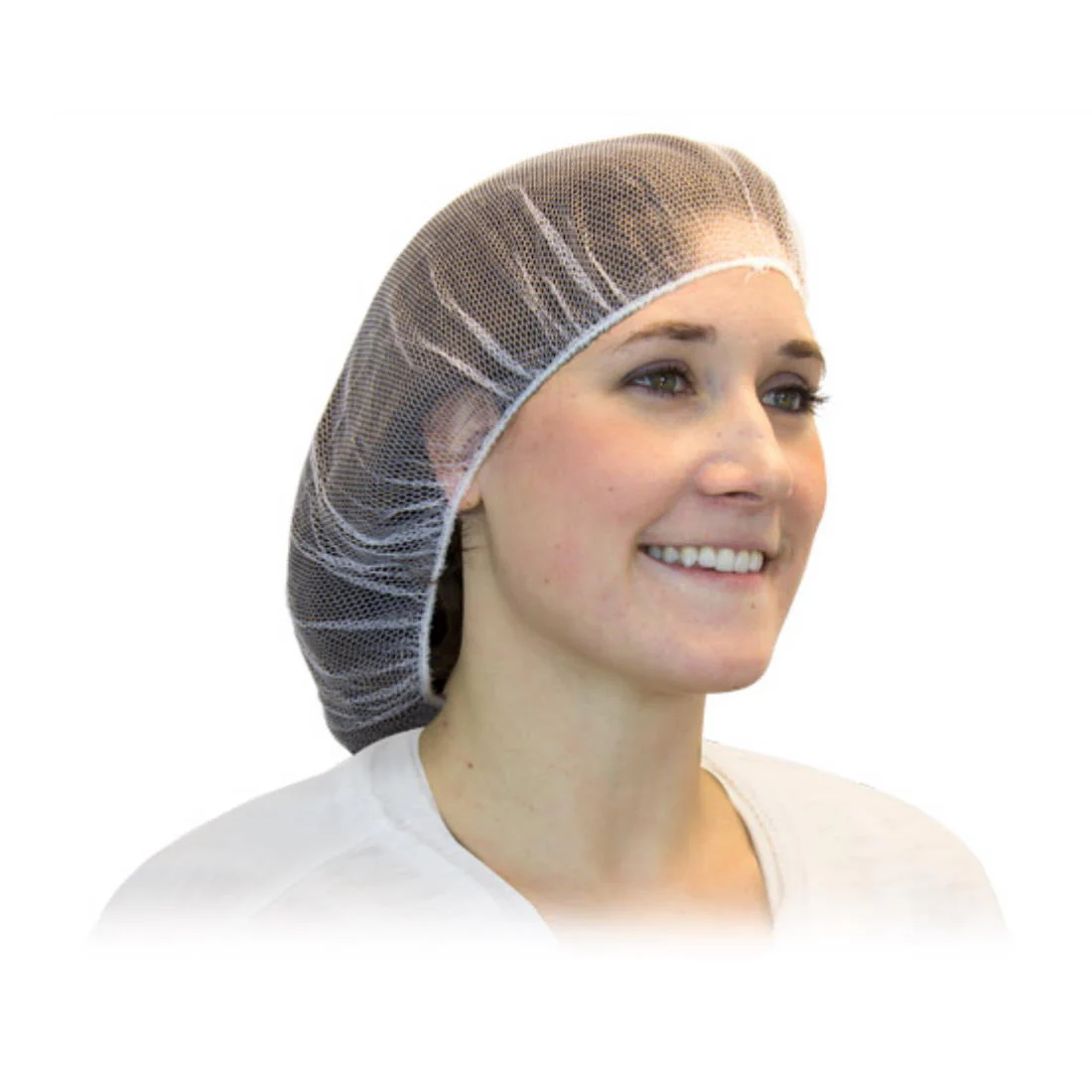 Safety Zone® White Polyester Hair Nets (18" - 30" Sizes) - Case of 1000